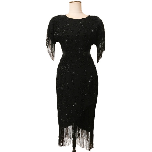 ❤️SOLD❤️VTG Stunning Beaded Party Dress - Picture 8 of 8